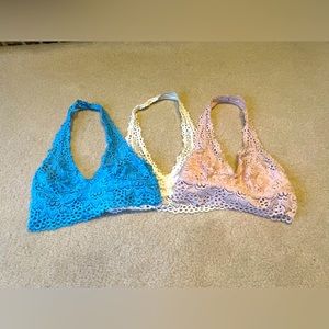 Aerie bralettes (all three)